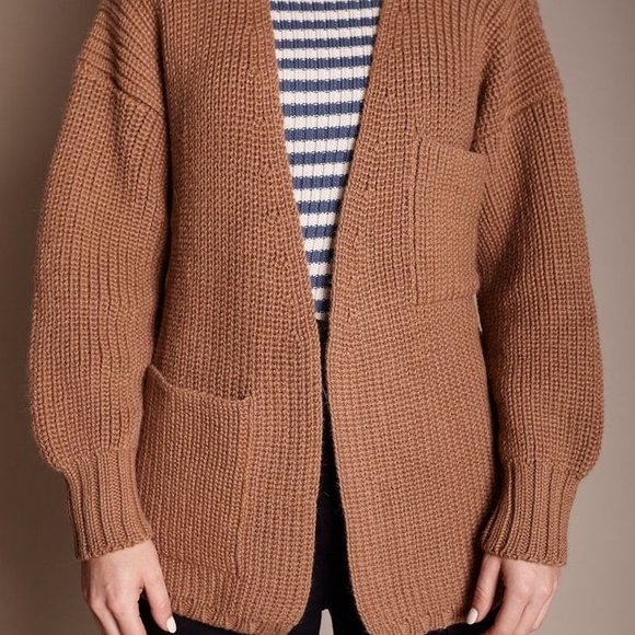 NWOT First Rite Camel Sweater Coat Size S - Picture 2 of 7